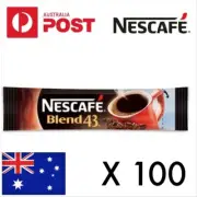 ☕100 X 1.7g Nescafe Blend 43 INSTANT Coffee FREE SHIP TRACKED stick
