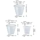 Clear Resin Orchid Pot Ventilation Holes Prevents Root Entanglement and Decay