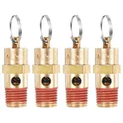 4-Pack 1/4" NPT Male 200 PSI Air Compressor Pressure Release Safety Valve
