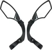 Hafny New Handlebar Bike Mirror, HD Blast-Resistant, Safe Crystal Clear Glass Mi
