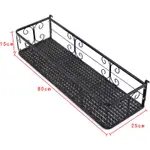 壁掛式花架 家用欄桿掛式綠蘿花架在窗戶上的陽台牆壁小吊藍鐵藝懸窗台置物架『XY19050』