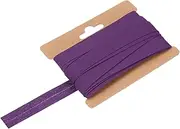 uxcell 1/2 Inch Single Fold Bias Tape Cotton Continuous Bulk Bias Tape for Sewing, Seaming Quilting Hemming Binding Crafts (Dark Purple 10 Yards)