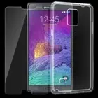 Crystal Clear Soft TPU Case Screen Protector for Samsung Galaxy Note 4 SM-N910T