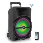 Pyle Bluetooth Loudspeaker w/ Rechargeable Battery, Party Lights 1200w PPHP1544B