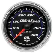 Autometer Cobalt Oil Temperature Electric - 140 - 280 F, 2 1/16 Inch, Full Sweep, AU6156