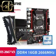LGA 2011-3 Motherboard Kit Xeon X99 E5 2667 V3 CPU 2Pcs X 8GB =16GB 2666Mhz DDR4