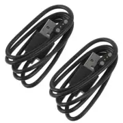 2 Pcs Charging Cable Data Smartwatch Charger Cord Portable Micro Usb