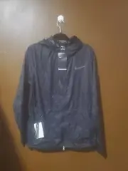 Nike Run Division Drop Hem Mens Running Repel Jacket Black Sz L