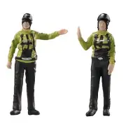 1/64 Scale Female Police Figures Miniature Scenes Movie Props Realistic Desktop