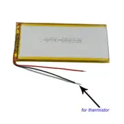 3.7V 2600mAh 9.62Wh 3-wires Li Battery 3552130 For GPS Bluetooth Heaset e-book