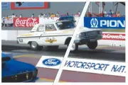 Vintage Drag Racing-Bob Gillespie's 64 Ford 427 Fairlane THUNDERBOLT-Maple Grove
