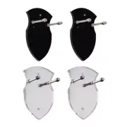 2Pcs Acrylic Swords Axes Wall Bracket Vertical Display Stand for Home Decoration