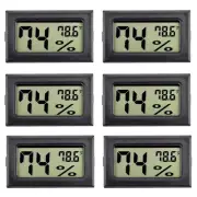 6Pack Hygrometer Indoor Humidity Meter Hygrometer Digital Thermometers Humidity