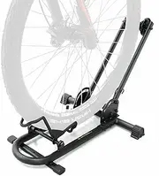 BikeHand Bike Stand Floor Parking Bike Rack - for MTB & Road Bike Storage - up to 2.4" Tire Width - Bike Rack Garage Foldable Bike Storage Rack - Durable Bicycle Stand