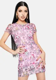 [Tokidoki] Garden Party Mesh Bodycon Dress