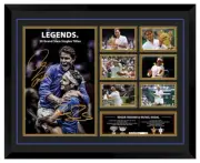 Rafael Nadal Roger Federer tennis Champions Signed Framed Memorabilia