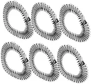 FRCOLOR 6Pcs Flexible Wavy Headbands Durable Plastic Stretch Hair Combs for Women Inspired Hair Accessories for Managing Bangs Stylish Attractive Hair
