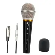 Handheld Dynamic Microphone for Karaoke Singing, Wired XLR Microphone with On