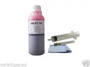 10oz Light Magenta Refill ink for HP 02 02XL 58 101 Cartridges and CISS +Syringe