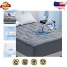 Breathable Quilted King Size Mattress Protector - Machine Washable & Adjustable