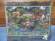 Jigsaw Puzzle "Scout Camp" 500 pieces Scouting BSA Games