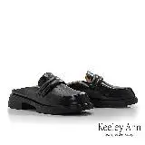 在飛比找遠傳friDay購物優惠-Keeley Ann牛皮壓紋穆勒鞋(黑色374667110-