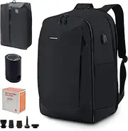 OPOALO Vacuum Backpack Travel Seal Compression Vacpack with Electric Air Pump Carry on Expandable Back Pack System