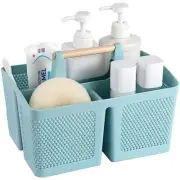 Portable Shower Caddy Basket Plastic Cleaning Caddy Organizer Storage Blue