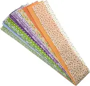 28pcs Pure Cotton Floral Fabric Strip Set Quilt Squares Quilting Fabric for DIY Patchwork Doll Clothes Quilting Crafts