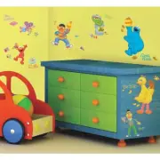 New Sesame Street Peel & Stick Wall Decals 45 Pieces Removable & Repositionable