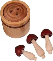 NOLITOY Cute Mushroom Wooden Diffuser Essential Oil Diffuser for Office Home Car Natural Wood Aromatherapy Diffuser Ideal for Relaxation