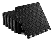 Yes4All Interlocking Exercise Foam Mats with Border - 36 Sq Ft