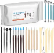 Air-Dry Clay Kit Adults-Pottery 2.2Lbs 23 Pcs Ceramics Sculpting Tool Clay-Ideal