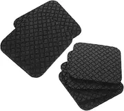 DECOMELODY 6 Pack Treadmill Mat Pads Anti-vibration Noise Reduction Workout Mats for Gym Equipment Non-slip Exercise Pads for Hard Floors