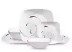 Corelle Square Splendor 12-Piece Dinnerware Set, Service for 4