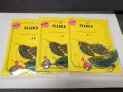 3 NJ Hand Tied 2/0 Hook w/M. Green Mylar-Beads-Spinner Fluke/Summer Flounder Rig