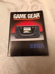SEGA GAME GEAR Booklet JOE MONTANA FOOTBALL POSTER Official SHINOBI Games SONIC