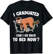 [X.Style] I Graduated Can I Go Back to Bed Now Boys Girls Graduation ds745 T-Shirt (3XL) Black