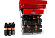 [Zeluga] 25-504 S2 Steel PH2 Impact Screwdriver Bits, 1" (25mm) Magnetic Impact Drill Bits for Impact Driver, Heat-Treated & Rust-Resistant, 30 Pcs