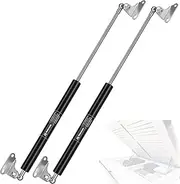 HelloAuto 23 inch 200 lbs/890 N Gas Struts with L-Type Mounts, Gas Shocks for Heavy Duty Lid, RV Bed Door Murphy Bed Floor Hatch Door Basement Floor Door, Set of 2(fit 160-220 Lb)