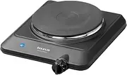 [TAURUS] Volcano Uno Portable Electric Hob 1500 W Diameter 18 cm Adjustable Temperature 9 Levels 24.5 x 28 x 8.5 cm Black