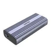 Unitek S1225A USB-C to M.2 SSD Enclosure in Alloy Housing. Supports M.2 NVME & SATA SSD for M-Key &B+M-Key for size 2242/2260 /2280. Superior Heat Dissipation. Auto-Sleep Mode. [S1225A]