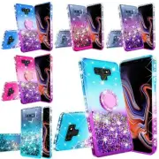 For Samsung Galaxy Note 9 Case Hybrid Liquid Glitter Bling Diamond Phone Cover