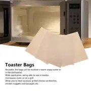 5PCS Reusable Toaster Bags Heat Resistant Non Stick Bread Bags Sandwiches BX