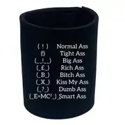 Ass Types - Funny Novelty Stubby Holder
