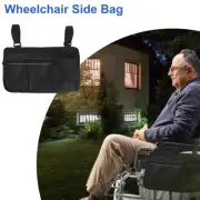 Wheelchair Side Bag with Reflective Strap Large Capacity Wheelchairs beutk