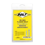 BOLT M6 8mm Hex Flange BOLT Assortment 60 Piece Kit SV-M6HEXF-20