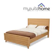 Courtney White Oak King Size Bed Frame