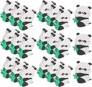 jojofuny 50pcs Cute Cartoon Panda Erasers for Animal Office Supplies for School Drawing Sketching Prizes Fun Mini Erasers for Creative Learning