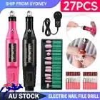 Electric Nail Drill Machine Kit Sanding File Bits Acrylic Pedicure Manicure 27x